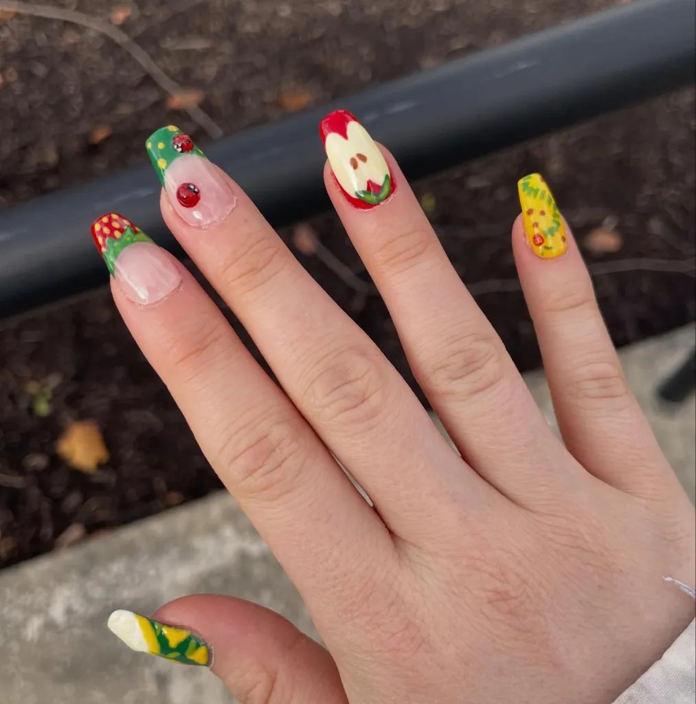 Fruit Themed Nails