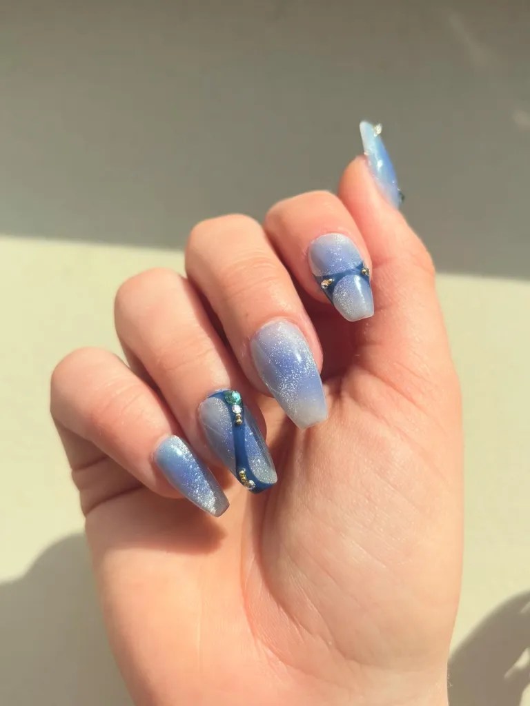 Blue Nail Design