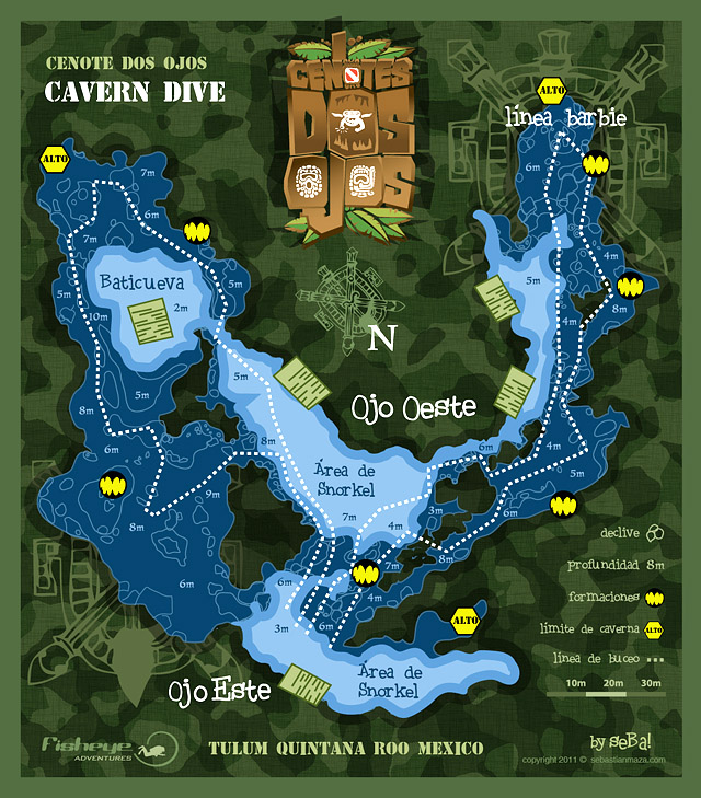 Cenote Dos Ojos Where It's Blue