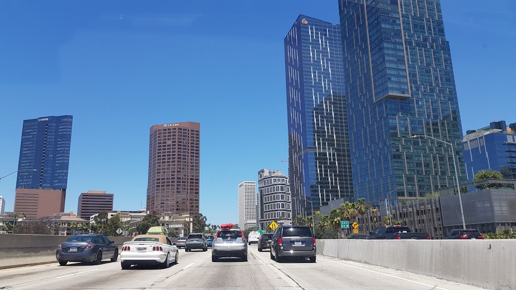 Arriving in Los Angeles – California