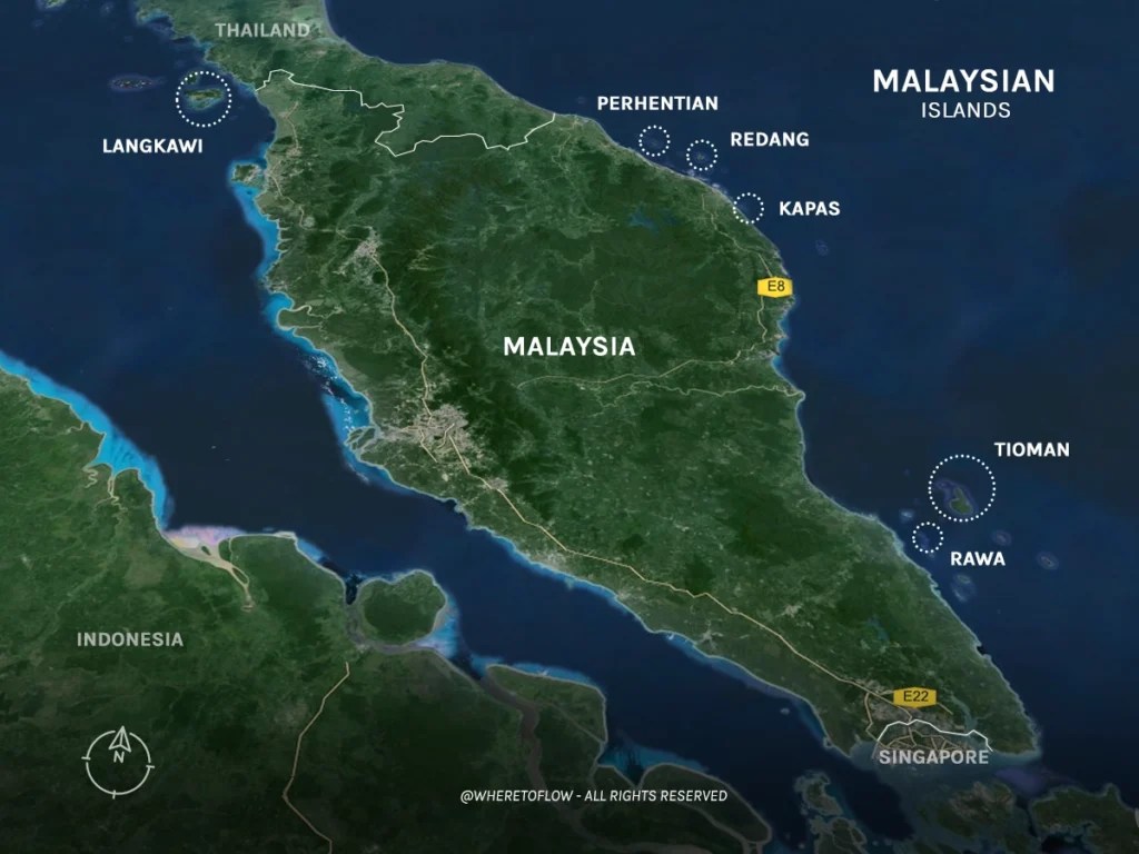 Malaysia Island Malaysian Islands Map
