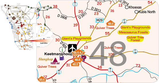 Map of Keetmanshoop Area