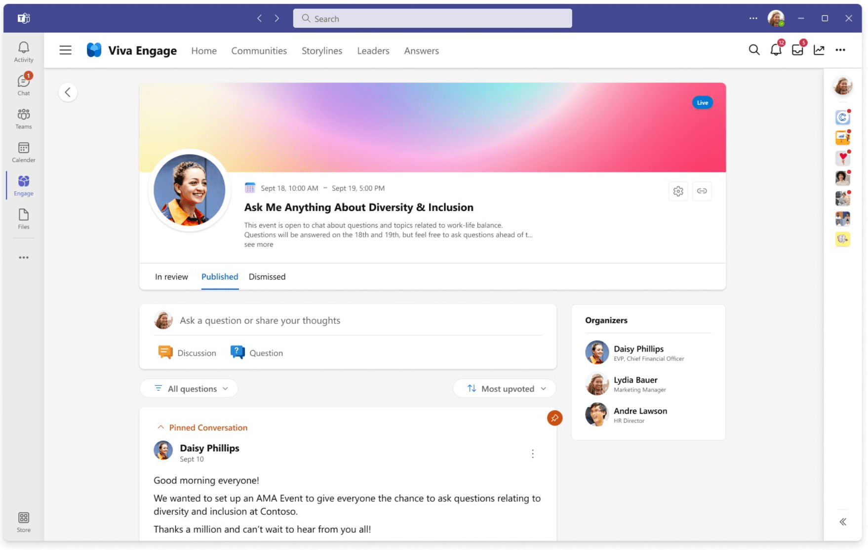 Viva Engage screenshot