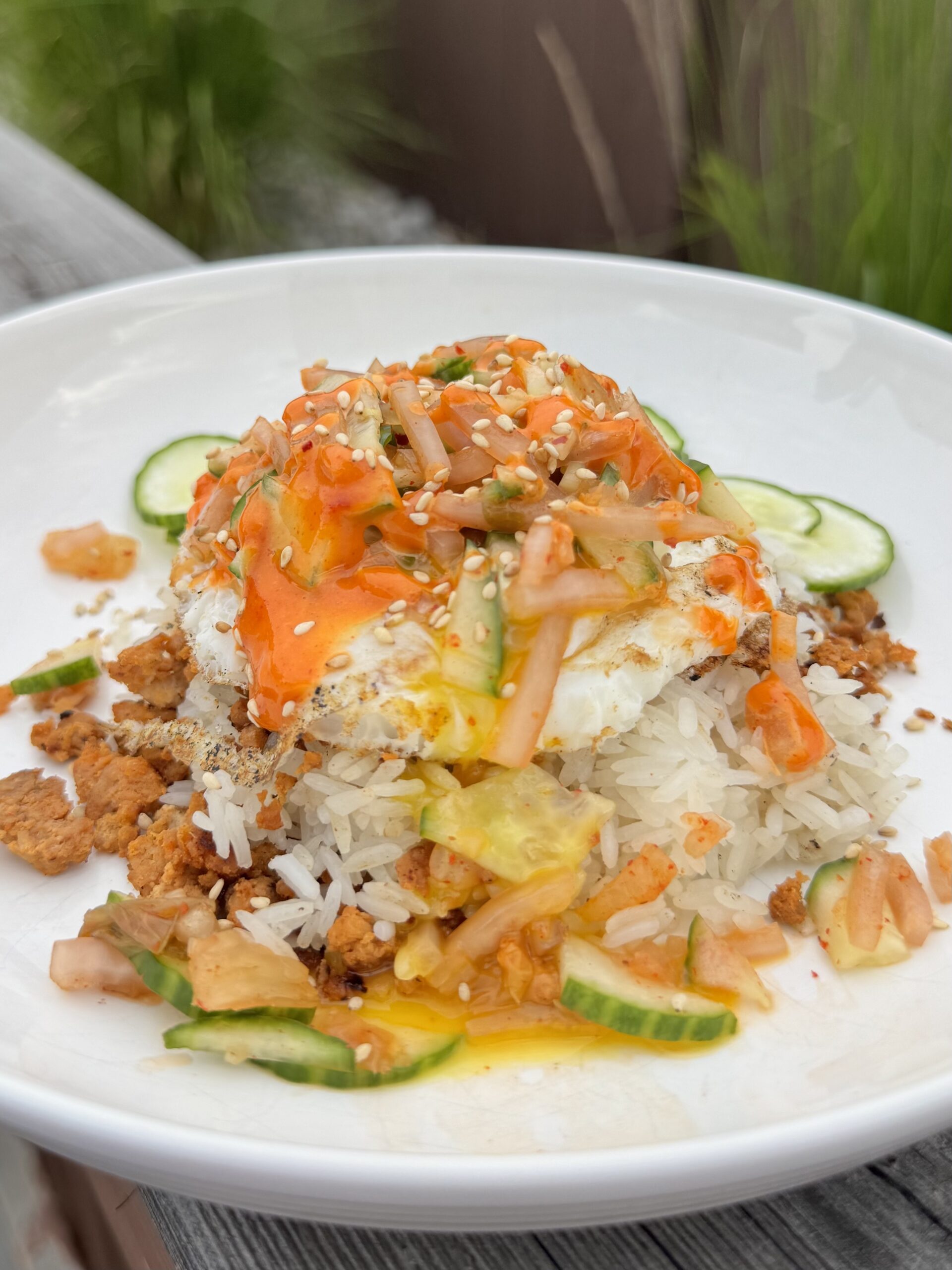 Korean Chicken Rice Bowl