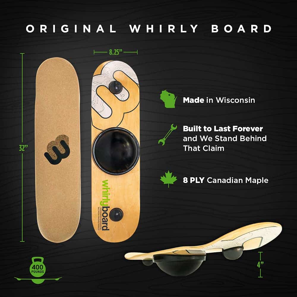 Whirly Board バランスボード Amazon | 【360度回転する】Whirly Board バランスボード 木製
