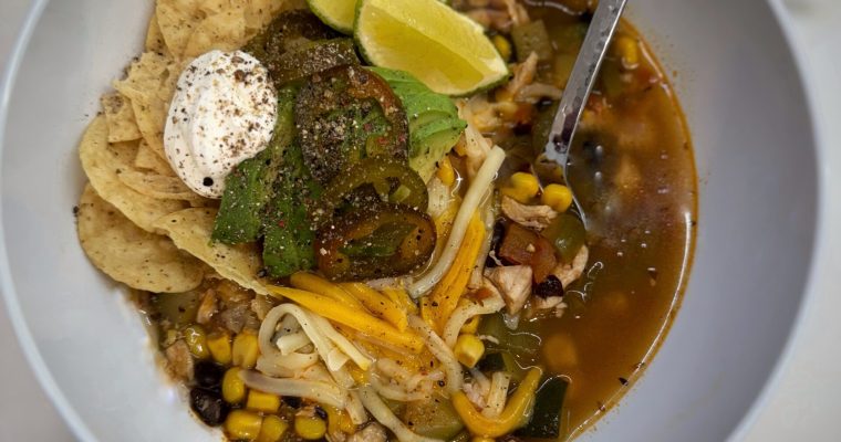 The Best Zesty Chicken Tortilla Soup