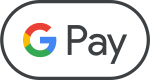 Google Pay logo featuring the word "Pay" with a colorful letter "G" in an oval shape.