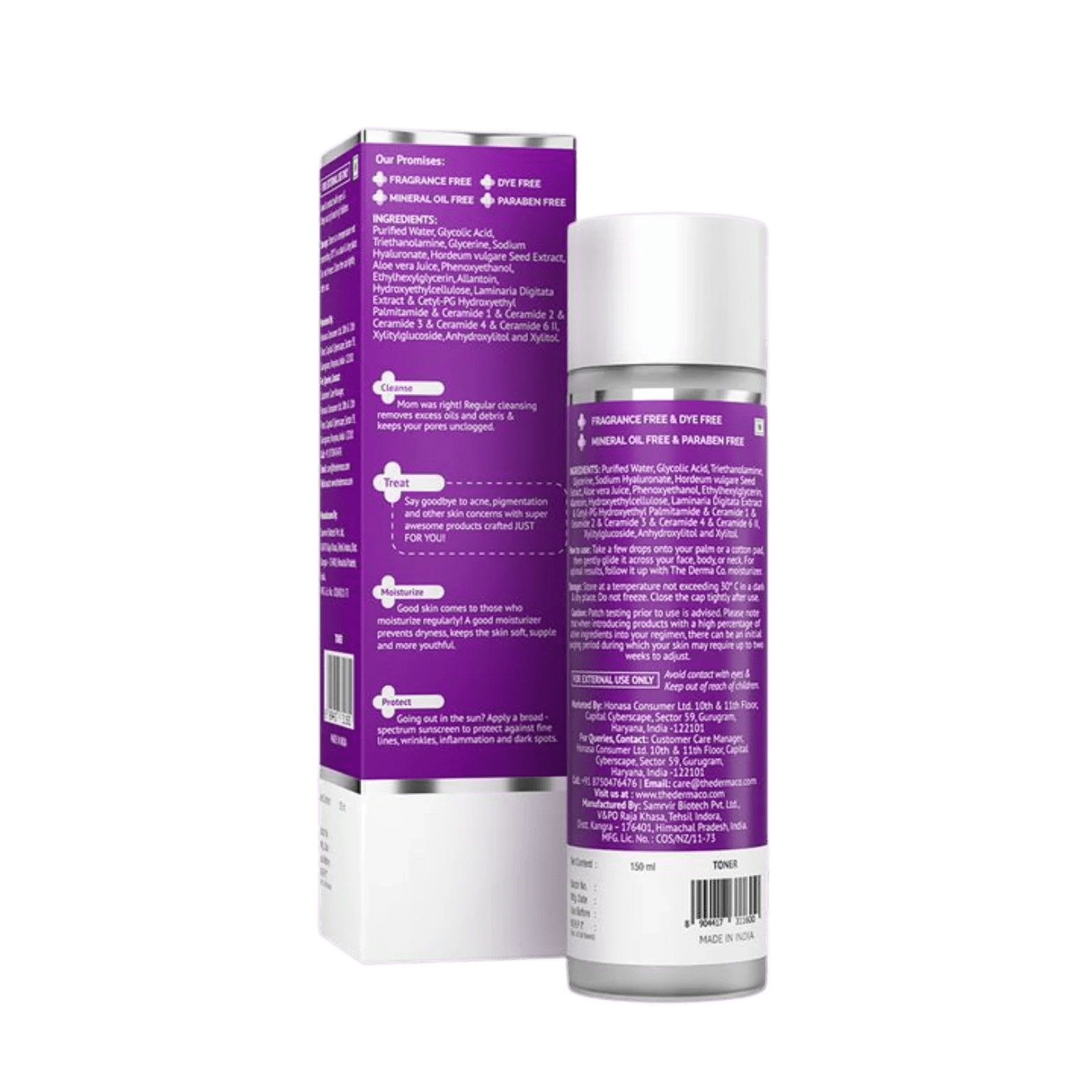 The Derma Co 7% Glycolic Acid Hydrating Toner – 150ml