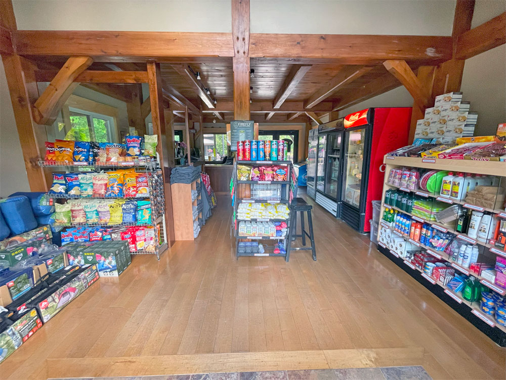 interior of store with snacks