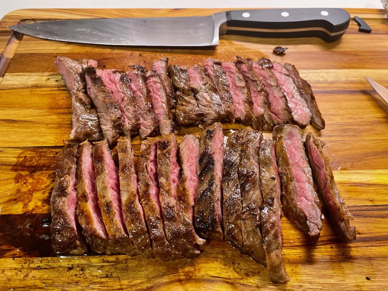 Perfect skirt steak cooking