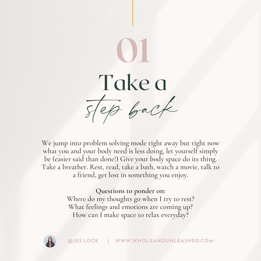 Tip 1 - Take a step back