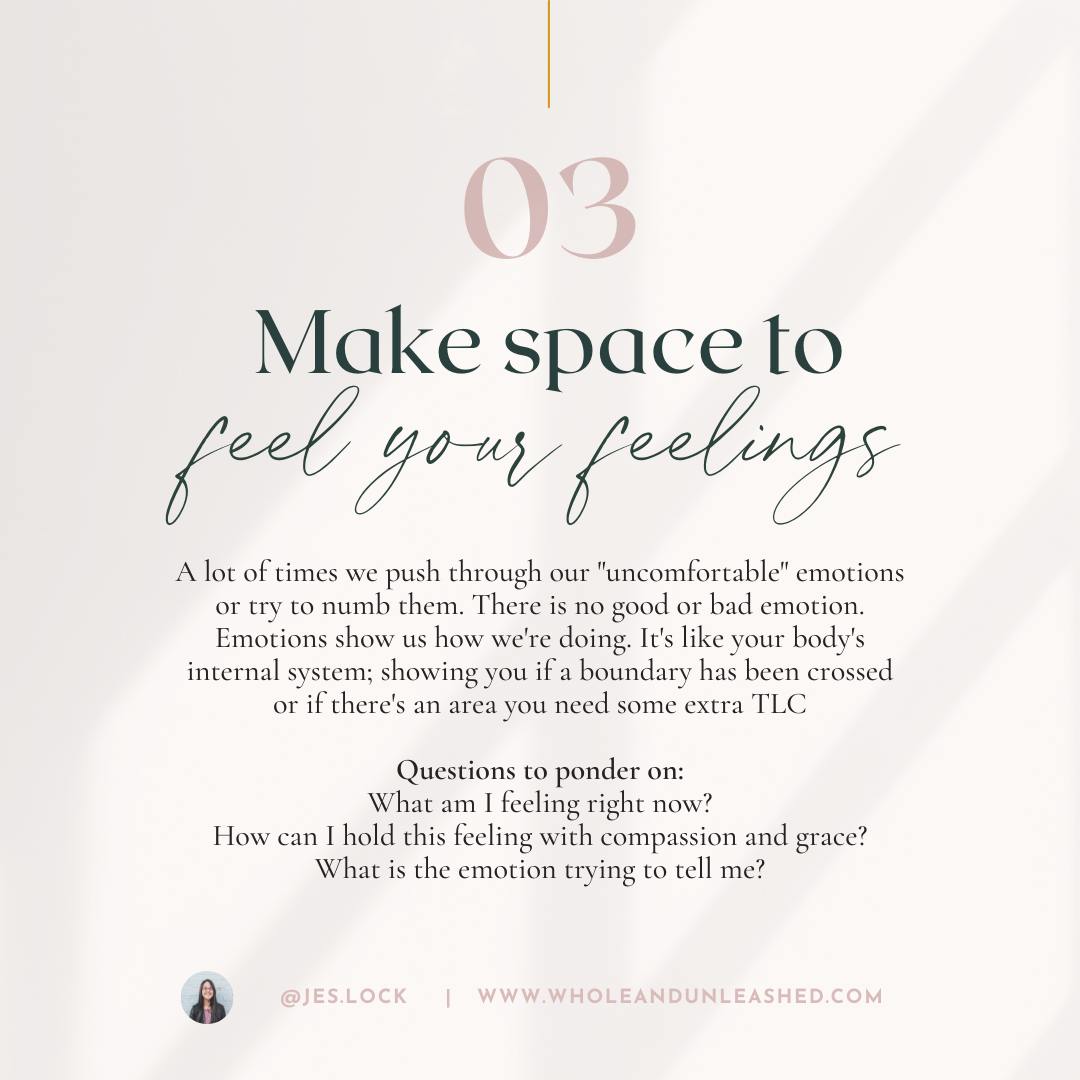 Tip 3 - Feel your feelings