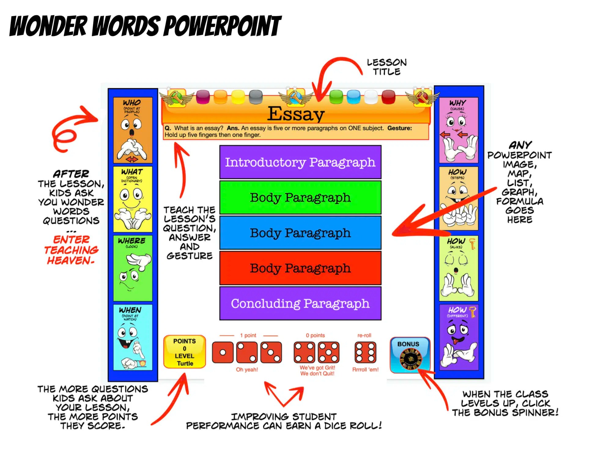 Printable Wonder Words - Geometric Design Collection - HD Quality