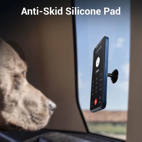 ZEBRONICS CMH50, Car Mobile Holder with Powerful Neodymium Magnets, 360? Rotatable, Safe & Strong, Anti-Skid Silicone Pads