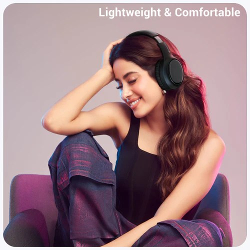 ZEBRONICS ZEB PARADISE PLUS Wireless Headphone BT & AUX Dual Pairing Type-C Charging ENC Call Function