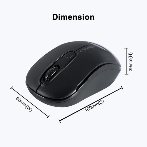 ZEBRONICS Dash 2.4GHz Wireless Mouse, Upto 1600 DPI