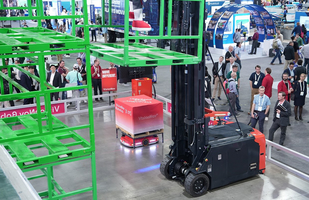 VisionNav launches the VNE40-66 Autonomous Precision Stacking Solution at Modex 2026.