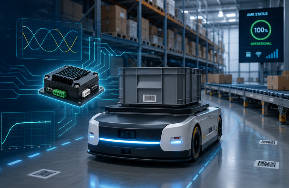 How BLDC motor controllers improve warehouse robotics and AMR performance