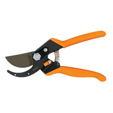 Fiskars pruner with orange handle