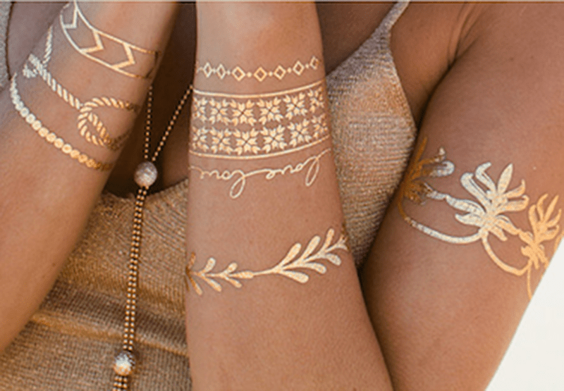 Diy Inspo // Metallic Tattoos - Why Don't You Make Me? 555_x_800_png