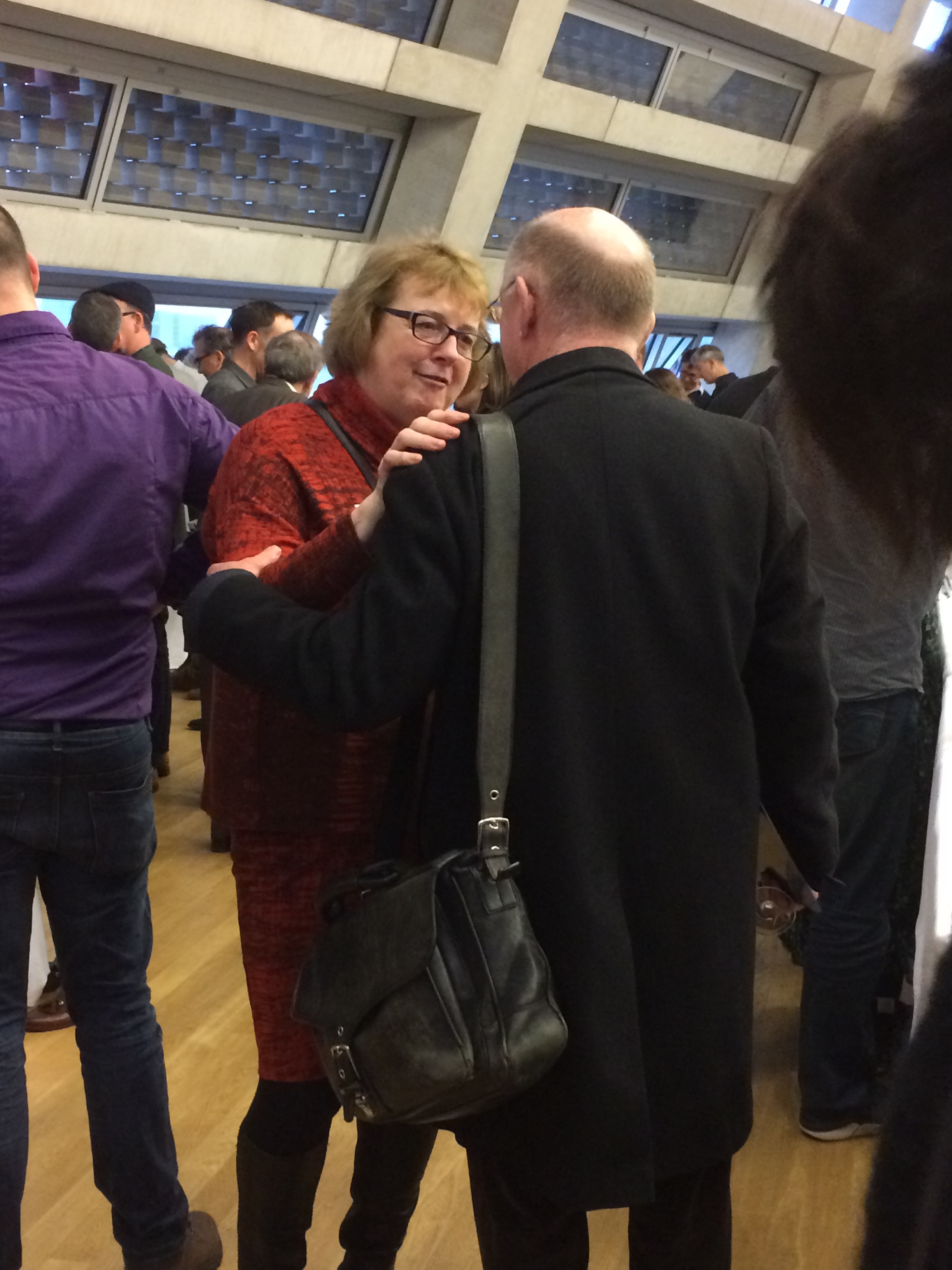 Sarah Jane Evans and Oz Clarke, two of the trade's senior journalists