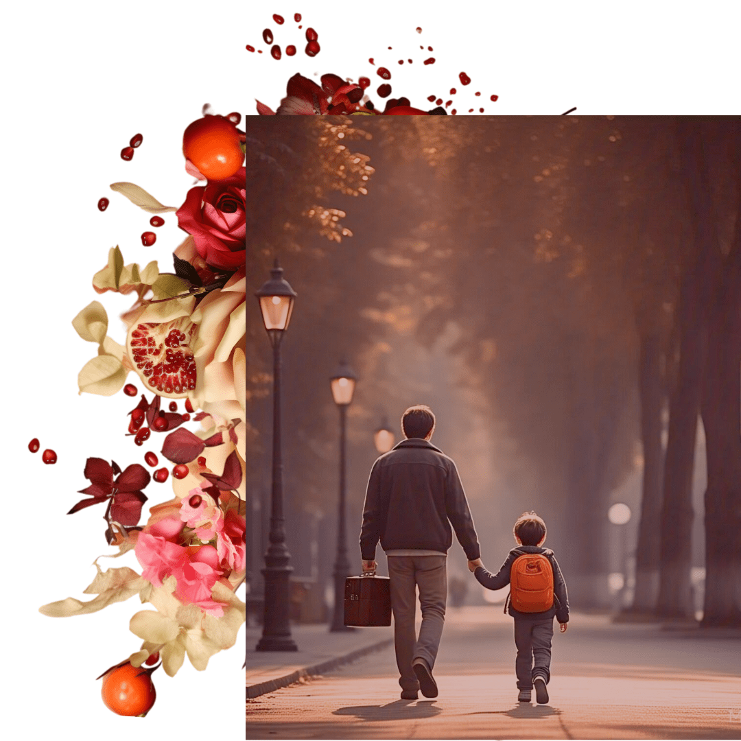 Widowed father