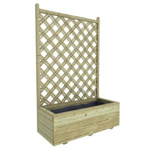 Bloembak met trellis