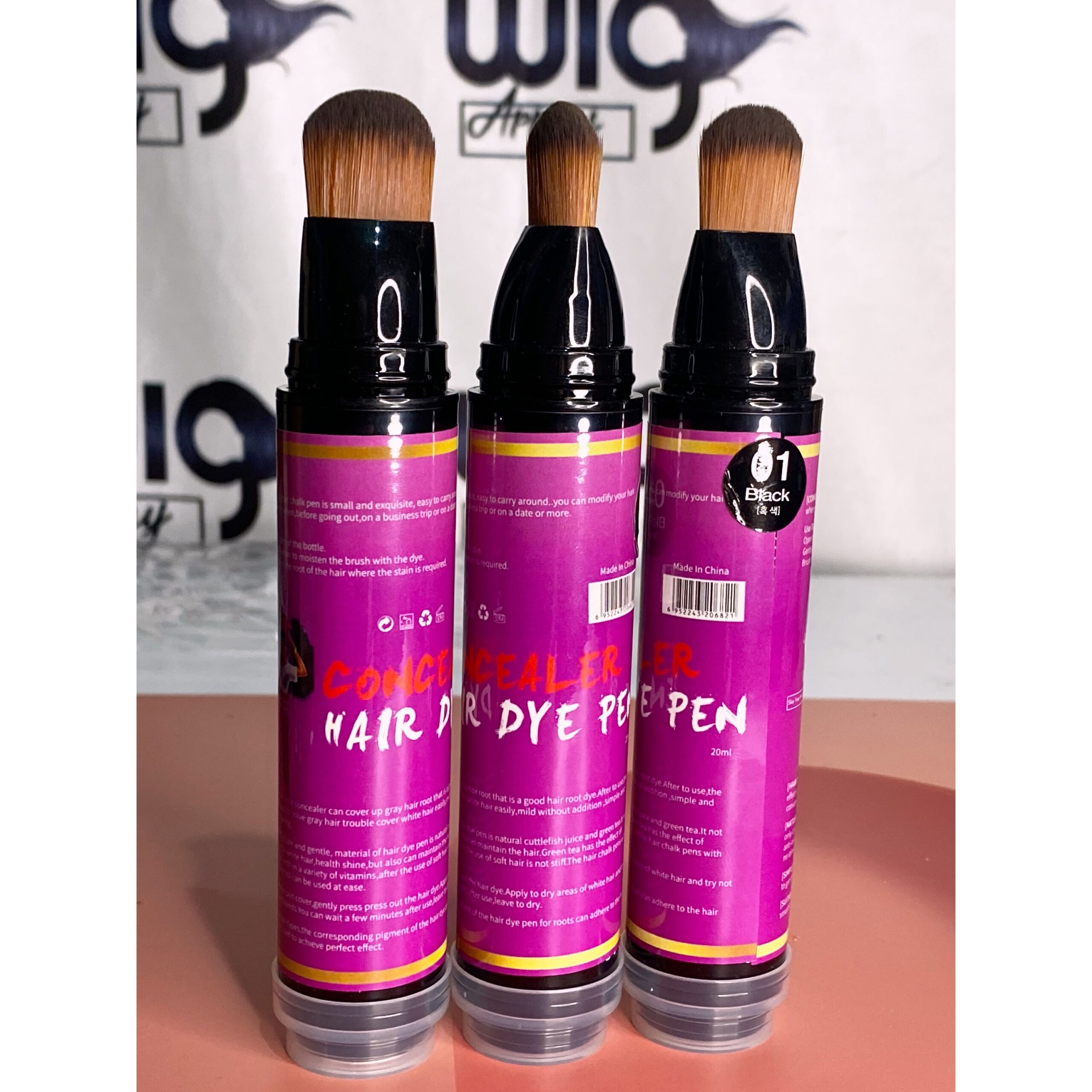 Concealar Hair Dye Pen used for Overbleached Closure,Frontals and Wigs - Image 2