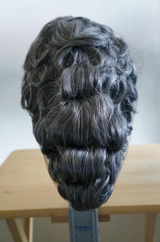 Gray Curly Wig Independent Styling