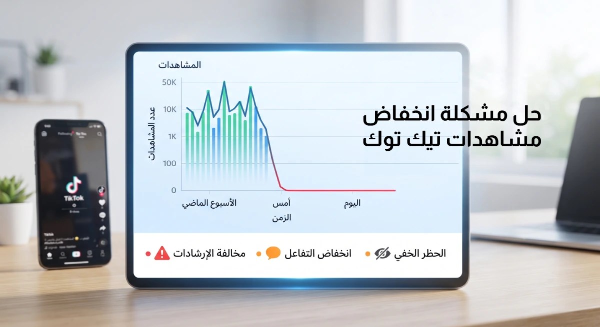 حل مشكلة انخفاض مشاهدات تيك توك للصفر والخروج من shadowban