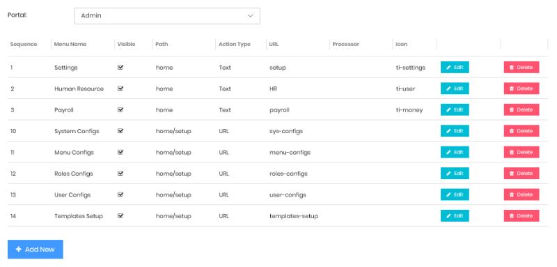 Configurations Menu - Creative Gradient Picture - High Resolution