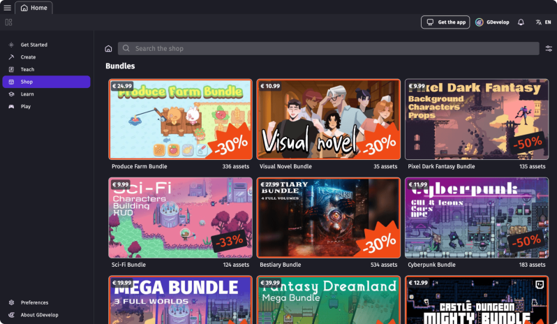 Gdevelop Interface Gdevelop Documentation - High Resolution Landscape Illustrations for Desktop