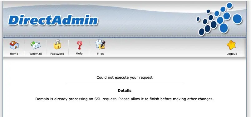 sua loi domain is already processing an ssl request tren directadmin 3758 1