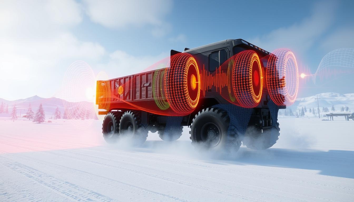 SnowRunner Xbox game audio visualization showing engine sounds and environmental effects