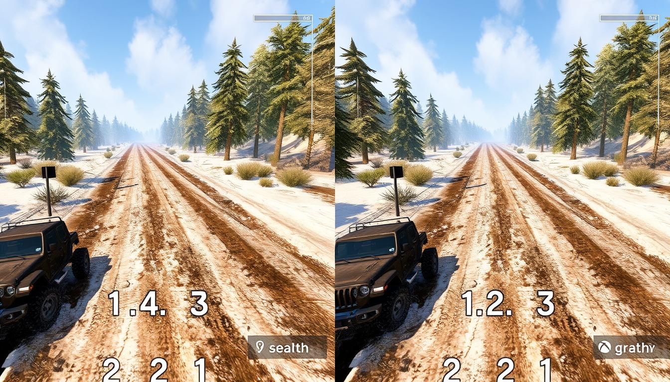 SnowRunner Xbox game compared to MudRunner showing graphical improvements