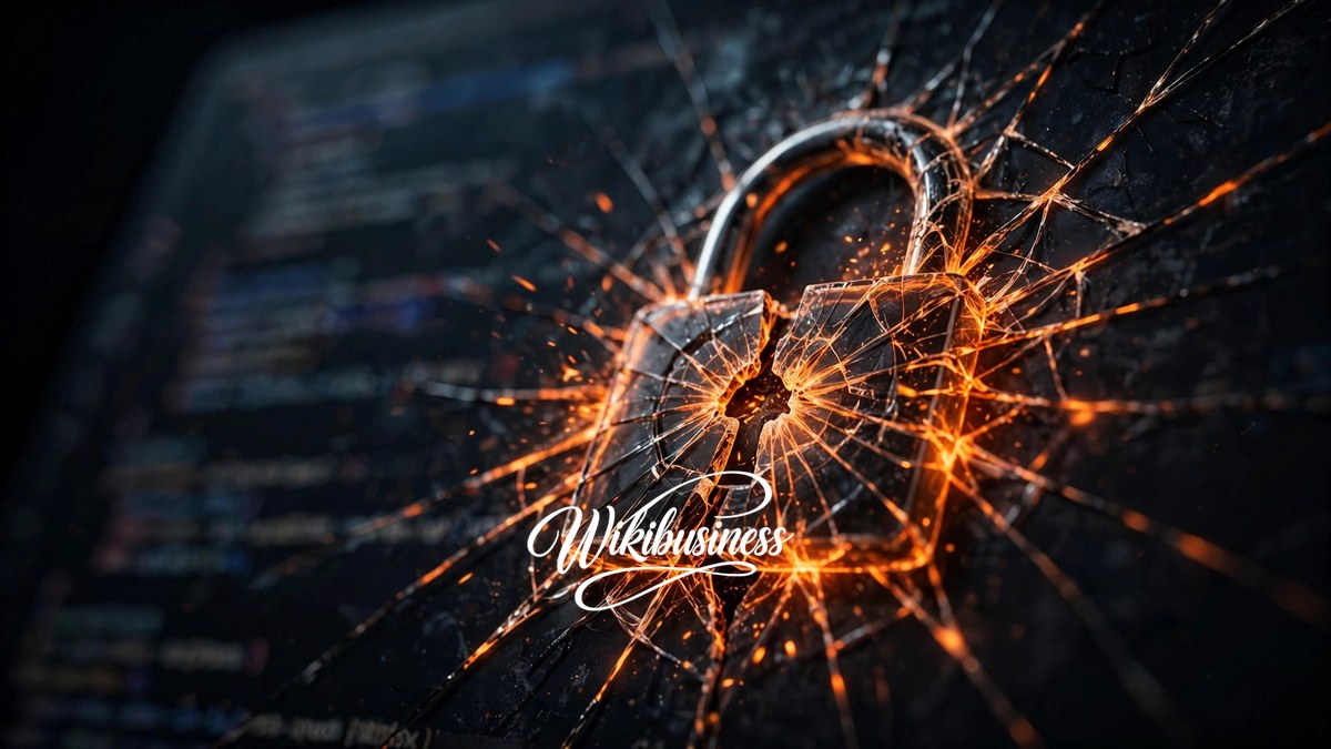 Glowing code and digital shield — PHP2Shell cybersecurity threat