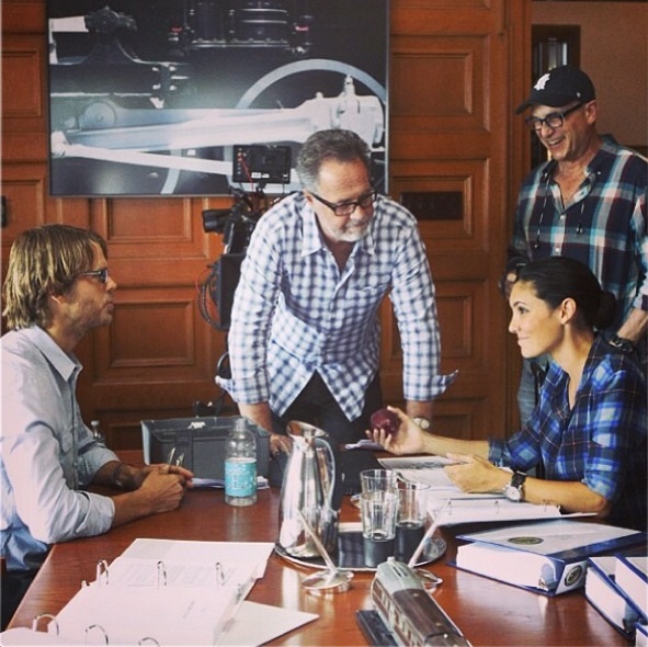 @DanielaRuah: Director Dennis Smith, writer Joe Sachs, me & whatever that other dude's name is #ncisla
