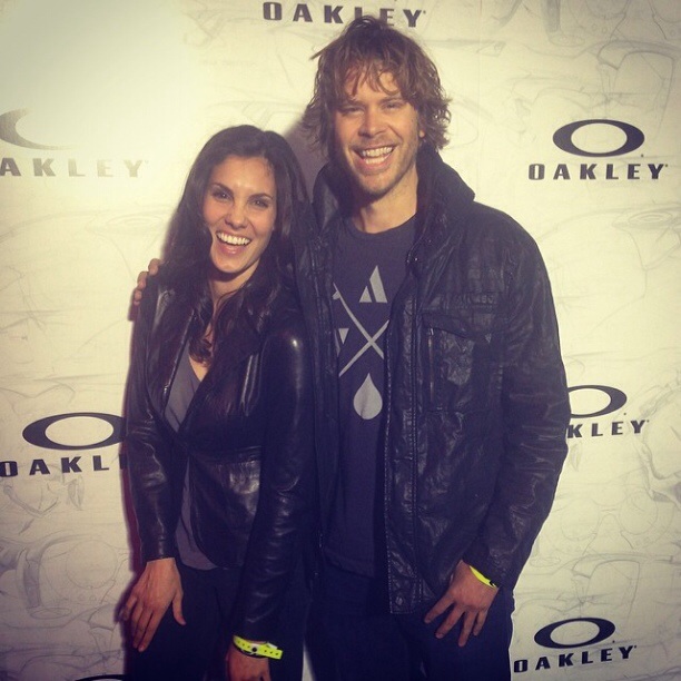 @danielaruah: @ericcolsen maybe you don't raid Kensi's closet before you go to an event...#oakley