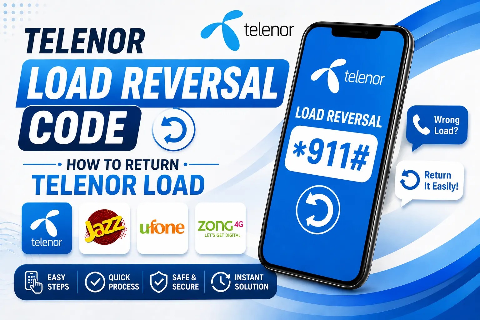 telenor load reversal code