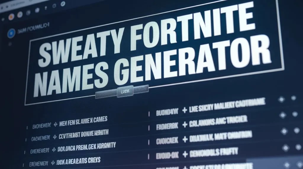 300 Best Fortnite Names Sweaty Cool Funny January 2026 Fortnite Names Generator