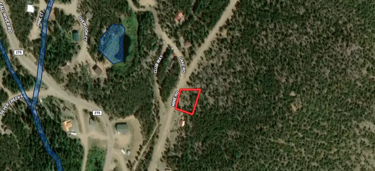 SOLD 0 33 Acre Colorado Mountain Land In St Mary S CO Clear Creek LandID Map 1 