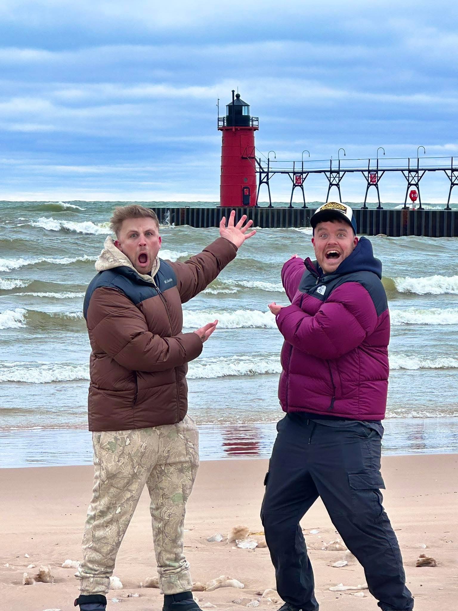 British TikTok duo visit South Haven, Saugatuck