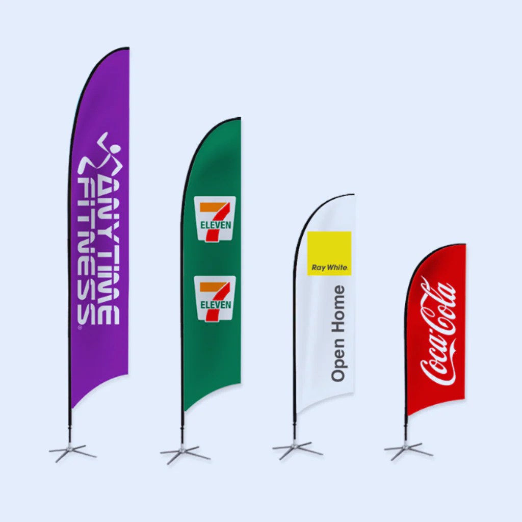 Feather Banner Flags Wild Cow Visual