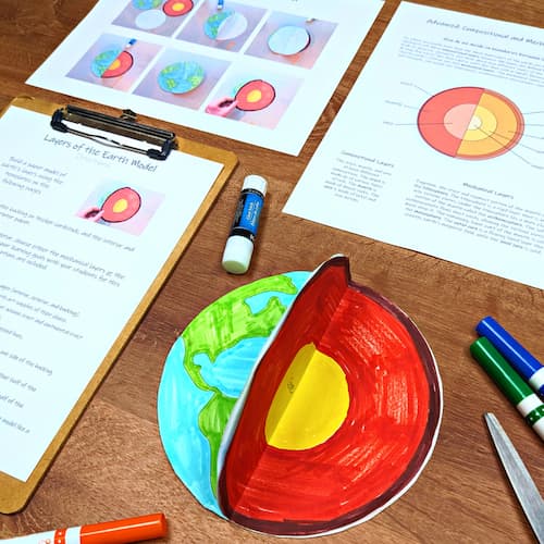 layers of the earth model