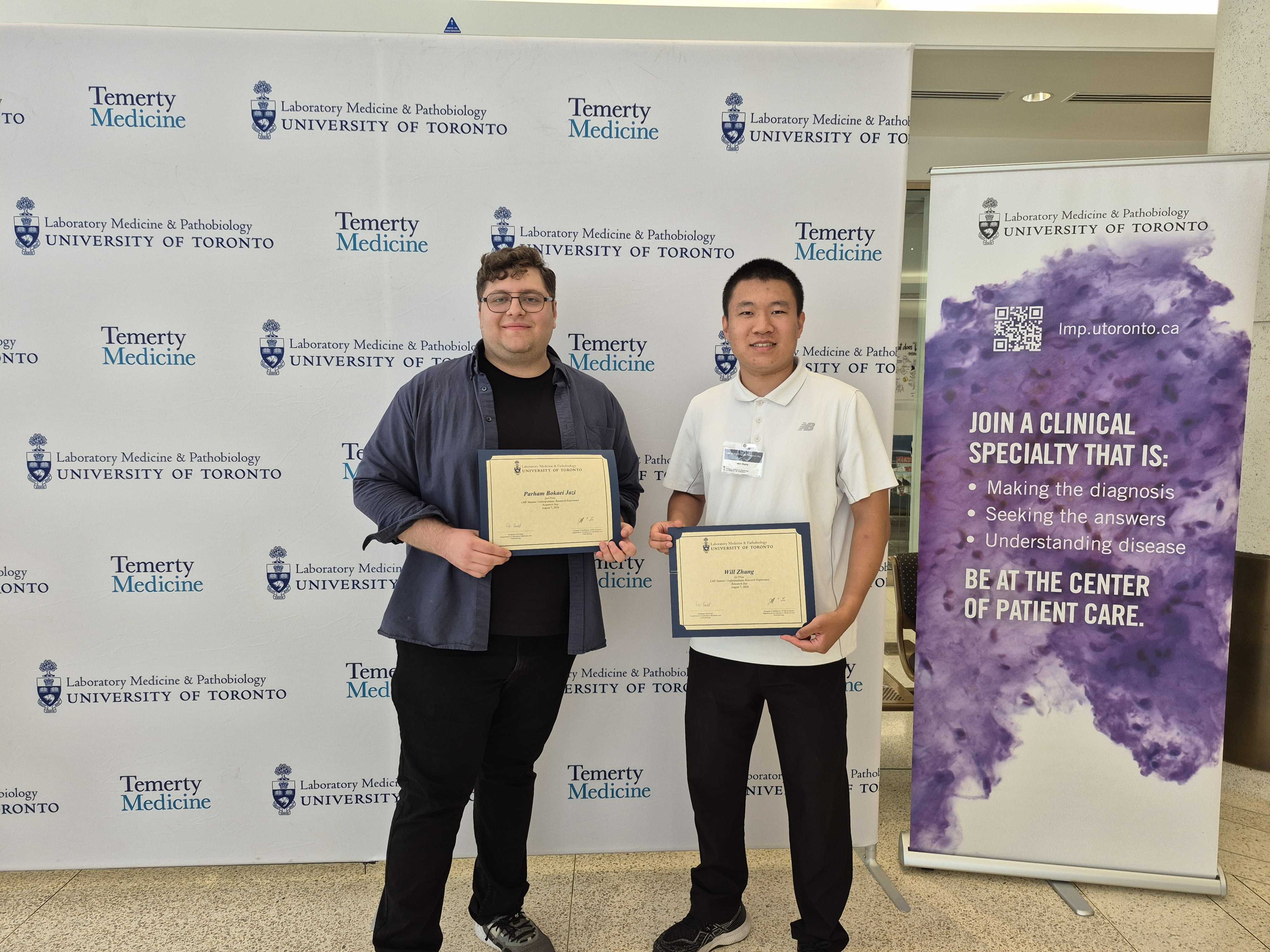 Parham Bokaei Jazi (left) and Will Zhang (right).