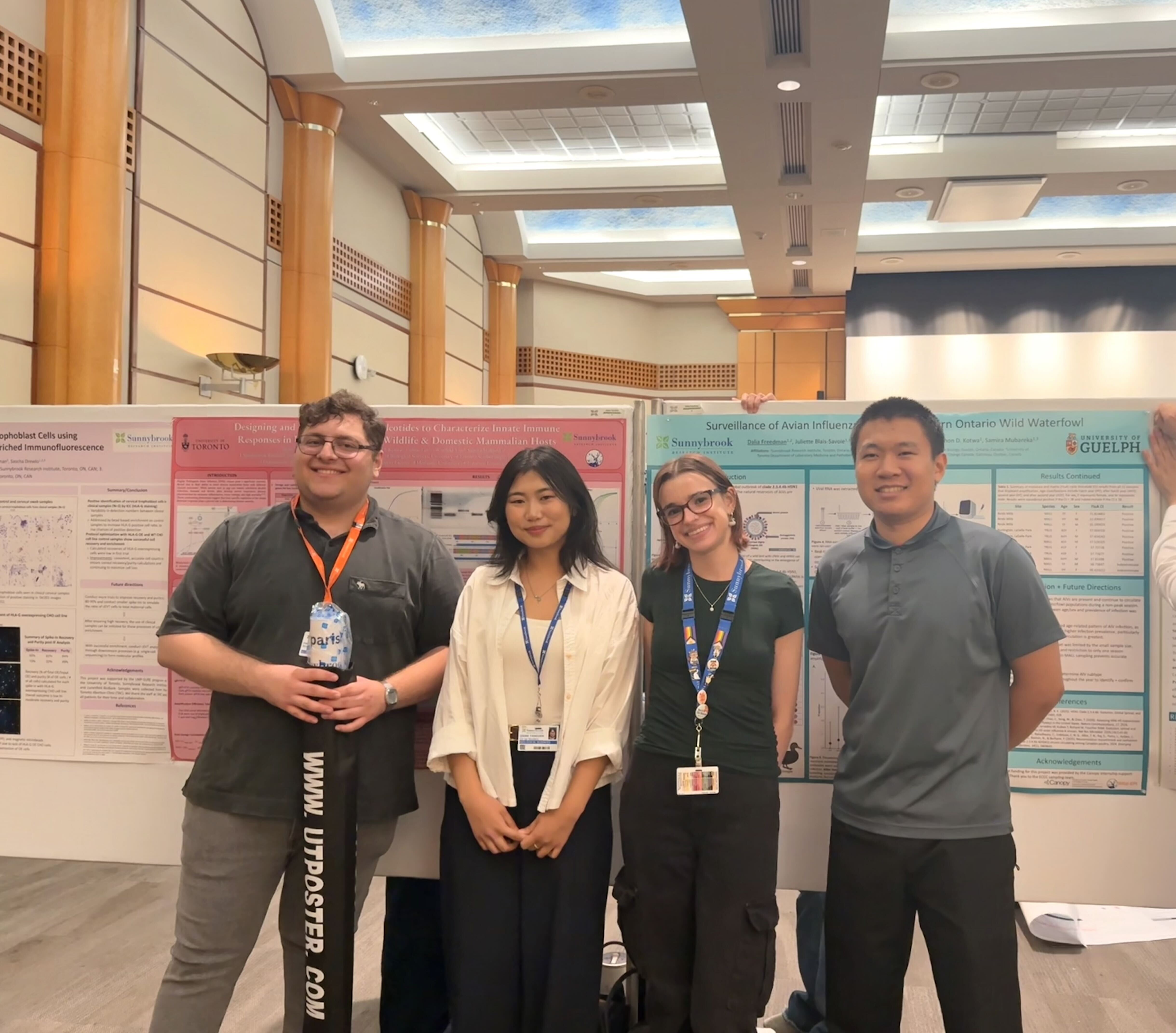 From the left: Parham Bokaei Jazi, Jigme Yangden, Dalia Freedman, Will Zhang.