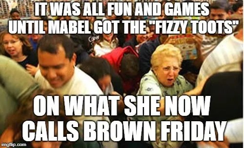 Black Friday, Cindy Crawford in a Swimsuit, and Karen