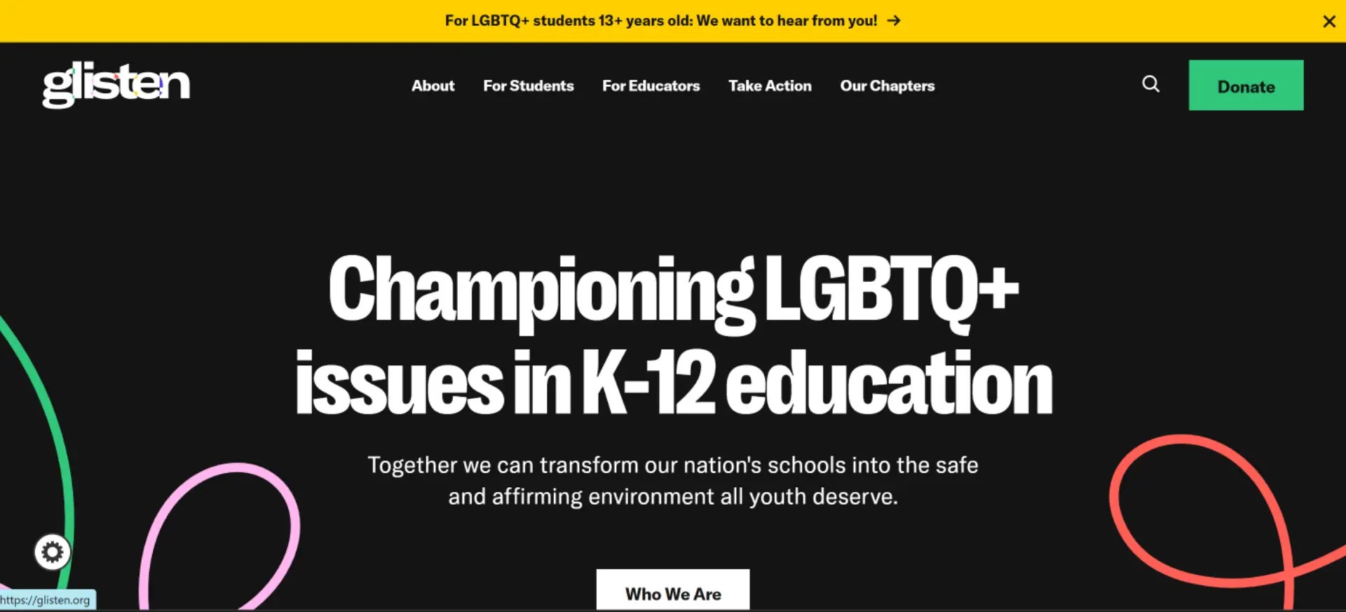 "Visit GLSEN"