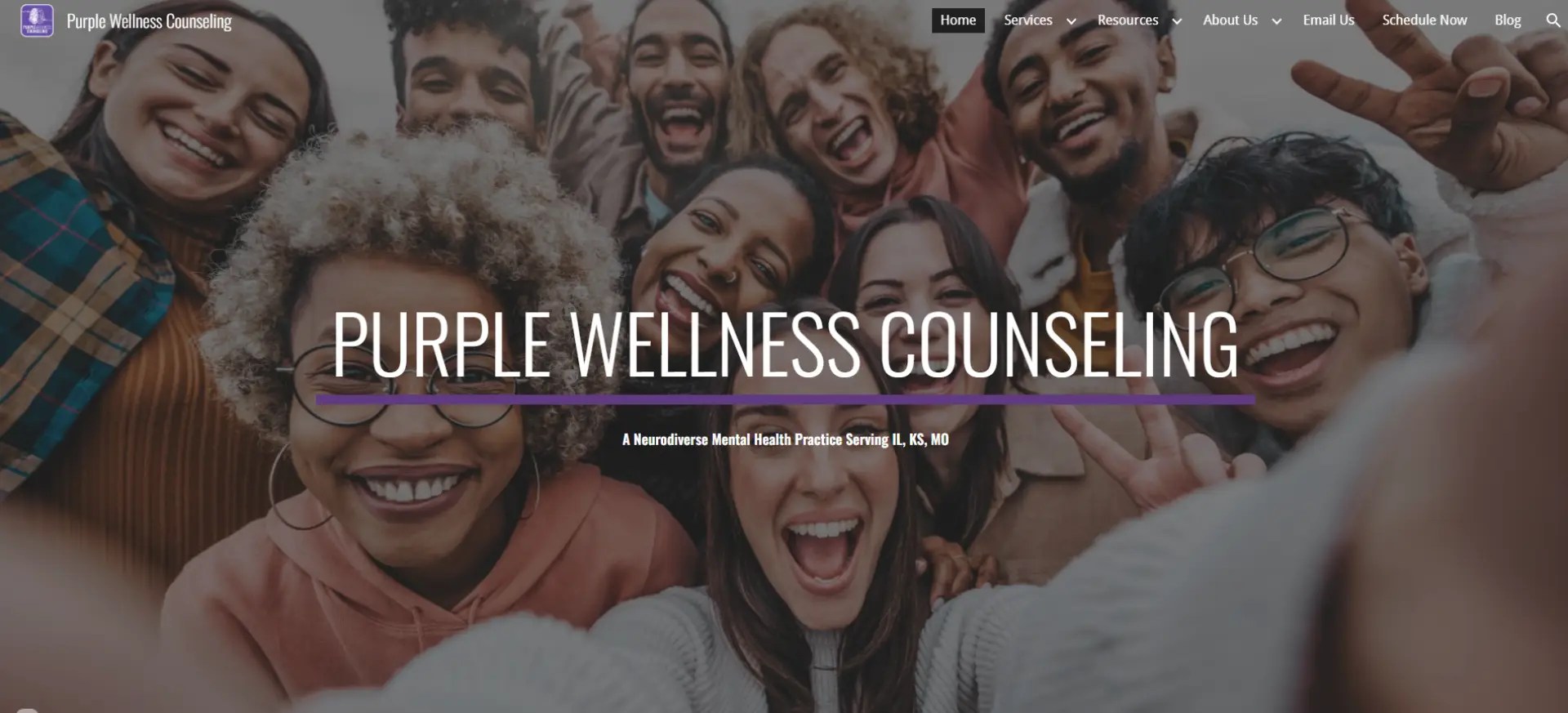 Purple Wellness Counseling site image