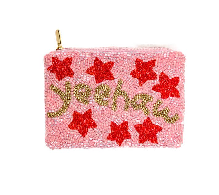 Cowgirl Beaded Coin Purse - Image 1